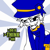 animated award awardsan blush closed_mouth clothes full_body glasses greentext laughing military_uniform music nas:award open_mouth stubble subvariant:doctos subvariant:soyak_(smug) text trend:doctos uniform variant:soyak video white_hair worried // 720x720, 14.2s // 4.1MB