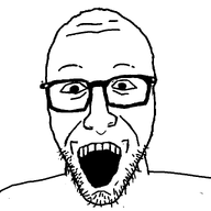 bald beard eyebrows glasses looking_at_you meta:not_oc open_mouth snca stubble teeth teeth_showing variant:bathroom_man variant:unknown white_background // 1280x1280 // 31.2KB