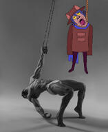 crying furry gigachad jimbo_(namefag) jimbo_(user) meta:namefags nas:gigachad niko_(oneshot) oneshot open_mouth rope soyjak variant:bernd // 837x1022 // 298.4KB