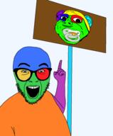 deformed pacifier pointing sign subvariant:emmanuel trend:colorjak variant:abortion_lover variant:deformedenberg variant:gapejak // 795x960 // 154.9KB