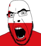 angry flag flag:utrecht full_head glasses hair looking_to_the_right netherlands open_mouth soyjak stubble teeth utrecht variant:cobson // 721x789 // 19.3KB