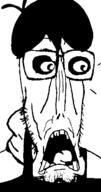 beard glasses hair meta:tagme mutt omori open_mouth scared subvariant:doctos subvariant:euromutt sunny_(omori) variant:markiplier_soyjak // 347x662 // 19.6KB