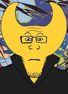 closed_mouth glasses hylics neutral subvariant:neutralplier variant:markiplier_soyjak video_game wayne yellow_skin // 702x971 // 428.5KB