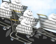5soyjaks background cloud deformed fat full_body hill lips missing_teeth multiple_soyjaks racing shopping_cart smile soyjak subvariant:roberto variant:meximutt // 1666x1291 // 1.8MB