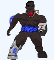 DOOM_(game) The_Cyber_Jartycuck_(Character) ack black_skin bloodshot_eyes broken_rope cyberdemon cyborg hair hanging hooves jake jartycuck jartynigger moustache nigger red_lips rocket rocket_launcher rope shadow splintercuck subvariant:patrick traced variant:chudjak wires // 3600x4000 // 900.1KB
