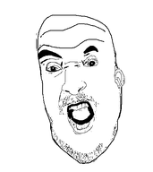 black_beard black_eyes facial_hair no_glasses soyboy soyjak trace variant:unknown white_skin // 463x519 // 16.4KB