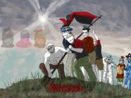 qawon armor background bagde beard belt buff captain captain_gem cartoon classical_art_parody closed_mouth clothes cloud dirt doctor doll_(user) dr_soyberg eyebrows fading flag flag:sweden froot gem gem_skin gemerald glasses glove grass grey_skin hat leaf light looking_down looking_to_the_right looking_up multiple_soyjaks muscular_male mustache my_name_is_(sticker) nate necktie nothing_is_beyond_our_reach officer_cap orange_skin pink_skin propeller_hat qa_(soyjak_party) redtext roman_empire scarf sea shadow sharty shaved smile smug soot soy soyjak soyjak_party stubble suit suit_and_tie sun sunlight sweden text that_one_fucking_picture_of_nate_being_a_smug_little_bastard the_great_cuckset tricorn variant:a24_slowburn_soyjak variant:chudjak variant:cobson variant:feraljak variant:gapejak variant:impish_soyak_ears variant:slitherjak variant:soyak werchmant white_skin wrinkles // 3000x2247 // 6.6MB