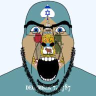 1787 Delaware angry beard blue_eyes december december_7 facial_mark flag flag:delaware flag:israel forehead_mark glasses hair israel looking_at_you open_mouth queen_of_spades soyjak spade star_of_david state stubble subvariant:cobson_front2 subvariant:spadeson template thick_eyebrows united_states variant:cobson // 800x800 // 144.9KB