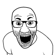 arm clothes glasses hair open_mouth soyjak stubble teeth template tshirt variant:el_perro_rabioso // 427x400 // 7.3KB