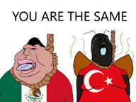 ack angry artist:chauvin brimmiest_comments_section☣️☣️☣️_do_not_enter☣️☣️☣️ bug cockroach crying double_chin fat flag:mexico flag:turkiye insects obese shitskin smelly_shitskin suicide variant:hydejak variant:meximutt you're_the_same