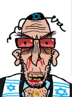 angry flag flag:israel glasses israel open_mouth stubble subvariant:euromutt subvariant:jewmutt variant:markiplier_soyjak // 594x797 // 35.6KB