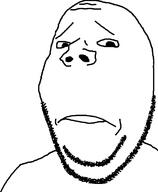 closed_mouth frown soyjak stubble subvariant:wholesome_soyjak variant:gapejak // 451x549 // 27.1KB