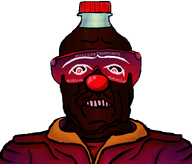 clown_nose coca_cola dark_skin glasses soda subvariant:nusid sunglasses teeth variant:sidson // 802x683 // 261.4KB