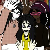 3soyjaks arm beanie black_lives_matter black_skin clothes female glasses gook hair hand nigger op_is_a_retarded_lazy_faggot_for_not_tagging_his_own_shit rainbow subvariant:soychang subvariant:soyniqua tranny_artstyle variant:soytan yellow_skin // 1024x1024 // 308.4KB