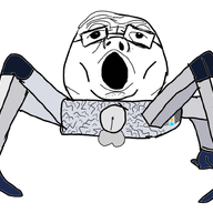 animated doom ext=gif full_body glasses open_mouth penis robot stubble variant:tony_soprano_soyjak // 1200x800 // 546.7KB