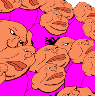 big_lips brown_skin closed_mouth flag:albania multiple_soyjaks purple_shirt stubble transparent_background variant:meximutt // 1528x1536 // 1.1MB