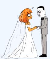 clothes husband marriage mymy_(ongezellig) oh_my_god_she_is_so_attractive ongezellig ring suit variant:chudjak wedding wife // 954x1117 // 45.6KB