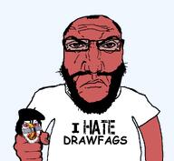 angry arm balding banana beard blood clenched_teeth clothes drawfag food fruit glasses hair hand hat holding_object i_hate punisher_face red_skin stubble subvariant:science_lover tape text transparent_background variant:feraljak variant:markiplier_soyjak white_skin // 1017x935 // 58.5KB