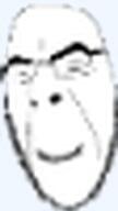 closed_eyes closed_mouth meta:emoji_event smile soyjak variant:cobson // 28x50 // 2.9KB
