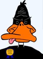 angry award beak bird black_skin cartoon daffy_duck duck euromutt looney_tunes subvariant:euromutt tongue variant:markiplier_soyjak // 594x797 // 103.9KB