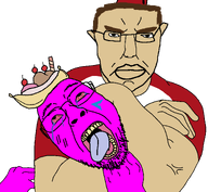 ack beard choking fez fez_(hat) mouth_open muscular_male pink_skin quote_(user) subvariant:chudjak_front teeth tounge tounge_out turkic turkiye variant:bernd variant:chudjak vein // 1996x1844 // 106.6KB