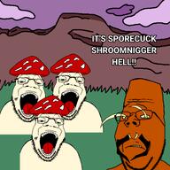 4soyjaks antenna bug cloud meta:namefags mountain mushroom open_mouth series:animaljaks shroom subvariant:wholesome_soyjak termite termitesilva_(user) variant:gapejak worried // 3000x3000 // 1.7MB