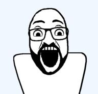 beard glasses looking_at_you open_mouth soyjak teeth variant:unknown // 509x490 // 16.9KB