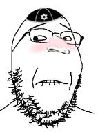 biting_lip blush clothes cuck hat horny jewish_nose judaism kippah nigger_hands_made_this variant:gapejak // 324x437 // 24.7KB