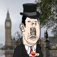 angry black_eyes chin ear eyebrows flag:united_kingdom london looking_at_you moustache mouth_open necktie nose shirts subvariant:british_bloke tea top_hat tuxedo variant:chudjak variant:gapejak variant:protestantjak white_skin // 1343x1343 // 1.4MB