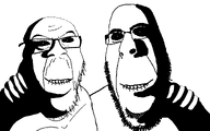 biting_lip duo friendship glasses hand looking_at_you ominous stubble subvariant:hornyferal subvariant:hornyson teeth transparent_background variant:cobson variant:feraljak white_pupils // 1920x1200 // 106.3KB
