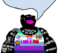 award bbc bbc_slut black_skin earring faggot jones_(namefag) speech_bubble subvariant:impish_tyrone subvariant:mike tank_top tattoo tattoos vantablack vantablack_skin variant:impish_soyak_ears // 829x750 // 170.0KB