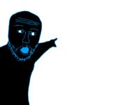 BBGHAST BBGHAST_WON B_B_GHAST(namefag) B_B_GHAST_(namefag) B_B_GHAST_IS_A_BRAPTINX_XITTER_STINKY_MUTTSKIN_FROM_TULARE_CALIFORNIA_WHO_WILL_SOON_BE_SHOT_ON_SIGHT b_b_king bald black_background black_sclera black_skin blue_eyes de_master_of_stuff glasses looking_at_you open_mouth pointing self_insert soyjak stubble the_master_of_stuff the_master_stuff white_pupils // 474x374 // 19.3KB