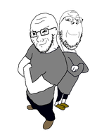 arms_crossed bald crossed_arms glasses series:trios_&_duos smug smug_little_fuck smug_smile stubble transparent transparent_background variant:gapejak variant:soyak // 1024x1536 // 144.3KB