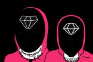 2soyjaks clothes gem hat hoodie mask open_mouth soyjak squid_game stubble tv_(4chan) variant:gapejak variant:markiplier_soyjak // 1256x839 // 72.6KB