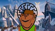 australia australian_shitposter brown_hair brown_skin bruce clothes ear hat hyperborea open_mouth sonnenrad soyjak stubble variant:impish_soyak_ears video // 1920x1080, 158.8s // 51.9MB