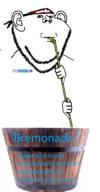 bremonade closed_mouth denmark drinking drinking_straw ear hand headband holding_object soyjak stubble subvariant:impdrink text variant:impish_soyak_ears // 736x1412 // 537.5KB