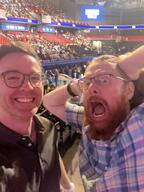 american_flag beard glasses irl_soy meta:tagme photo real_life selfie stadium variant:two_kamalajaks // 1536x2048 // 460.1KB