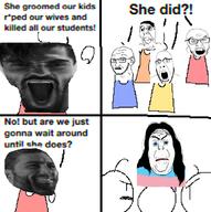 gigachad pedophile scared subvariant:suspicious_chudjak tranny variant:alicia variant:chudjak variant:cobson variant:feraljak variant:soyak // 991x997 // 216.1KB