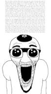 arm clothes deformed glasses hat judaism kippah oh_my_god_she_is_so_attractive open_mouth philip_roth soyjak stretched_mouth stubble subvariant:el_perro_loco text tshirt variant:el_perro_rabioso // 800x1480 // 70.7KB