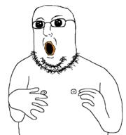 bald glasses hand nipple oh_my_god_she_is_so_attractive open_mouth stubble variant:norwegian white_background // 723x770 // 46.4KB