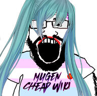 cheap_mugen enthusiast glasses hatsune_miku lipstick mugen nomi tranny variant:markiplier_soyjak // 800x789 // 227.8KB