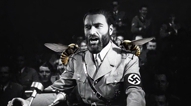 bee body clothes crowd eyes flag:nazi_germany gigachad grey_skin hair meta:ai_generated nas:gigachad nazism podium swastika talking voice // 752x416, 6s // 2.9MB