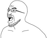 angry glasses lips mustache need_for_speed need_for_speed_most_wanted open_mouth sergeant_cross soyjak stubble teeth template thick_eyebrows variant:crossjak // 1500x1200 // 109.0KB