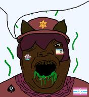 animal cat femboy femboy_pride_flag furfag green_aura jimbo_(namefag) meta:namefags oneshot paw puke spade speech_bubble speech_bubble_empty stench stubble variant:alicia // 592x647 // 54.1KB