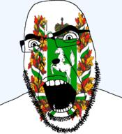 crown flag flag:tomsk_oblast full_head glasses hair horse looking_to_the_right oblast open_mouth russia soyjak stubble teeth text tomsk_oblast transparent transparent_background variant:cobson // 721x789 // 262.3KB