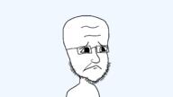 bald big_brain closed_mouth frown glasses looking_to_the_right soyjak stubble template transparent_background variant:uglyretardedfaggots // 1366x768 // 14.0KB