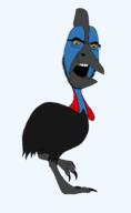 animal beak bird cassowary claw full_body open_mouth series:animaljaks soyjak variant:cobson // 1600x2600 // 29.7KB