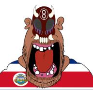 8ball96 8ball9615 brown_skin countrywar ear fat fatass flag flag:costa_rica latino lips mask mexico nas open_mouth shrek soyjak stubble teeth ugly variant:shrekjak variant:unknown // 1080x1049 // 392.3KB