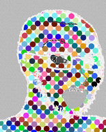 dithering ditherjak glasses rainbow soyjak stubble trend:colorjak variant:soyak // 644x800 // 328.0KB