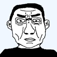 angry black_shirt chud closed_mouth clothes cobsontalks ear front_facing glasses hair looking_at_you meta:namefags transparent_background variant:unknown // 768x768 // 8.0KB